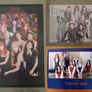 Twice Eyes Wide Open I cant stop me official kpop poster bundle of 3